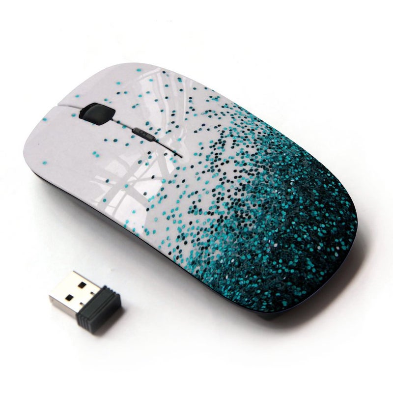 KOOLmouse [ Optical 2.4G Wireless Mouse [ Balloons Dots Sky Beige Teal ] - Image 1